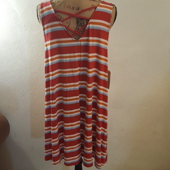 NWT striped sleeveless dress. - Picture 4 of 4
